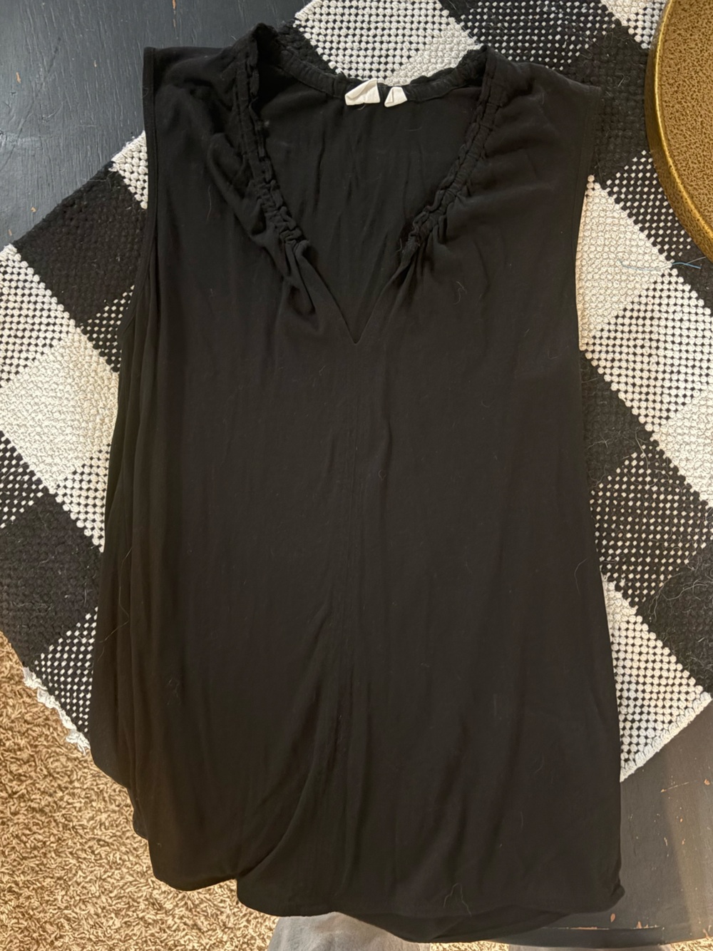 GAP Black Textured Maxi Skirt